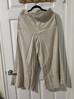 Banana Republic Wide-Leg Linen Pants - Size Small